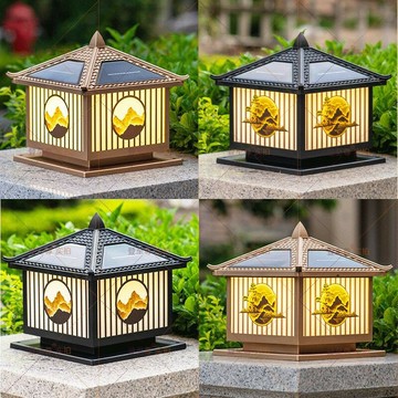免運/公司貨 柱頭燈 太陽能庭院燈 燈具 太陽能柱頭 室外庭院 戶外防水別墅花園圍墻 大門兩側柱子 可開發票 全館五折 工廠現貨直銷 新品特價 m10231