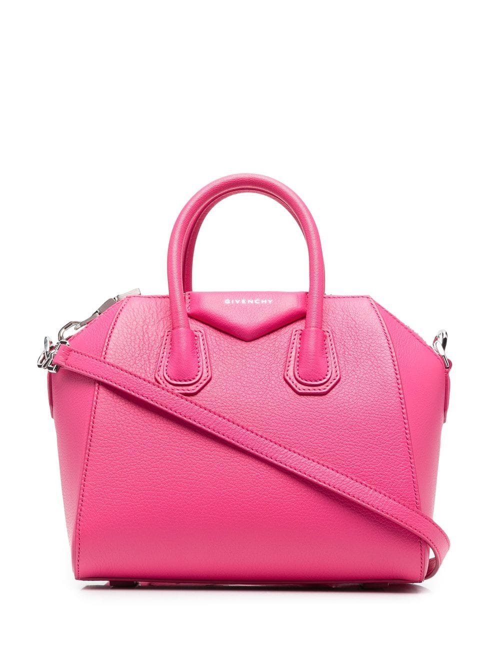 Givenchy - mini Antigona shoulder bag - women - Goat Skin - One Size - Pink