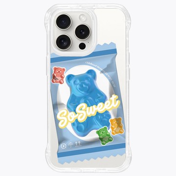 小熊軟糖 藍莓口味 支架殼 標準透明 iPhone 16 15 14 13 Pro Max