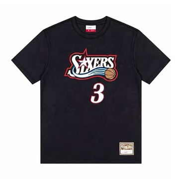 M&N 復古隊徽 N&N 短袖上衣 76人 #3 Allen Iverson