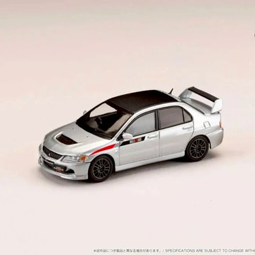 【東海模型】Hobby JAPAN 1/64 三菱 MITSUBISHI LANCER EVOLUTION 9 MR GSR JDM改裝版(附展示引擎) 金屬銀