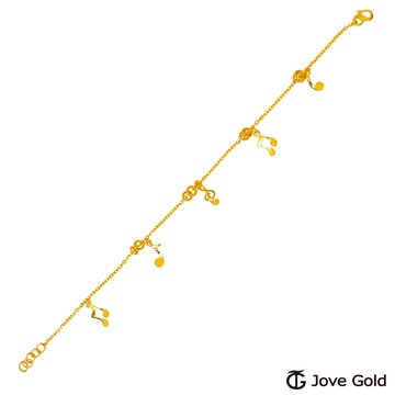 【JoveGold漾金飾】手舞足蹈黃金手鍊
