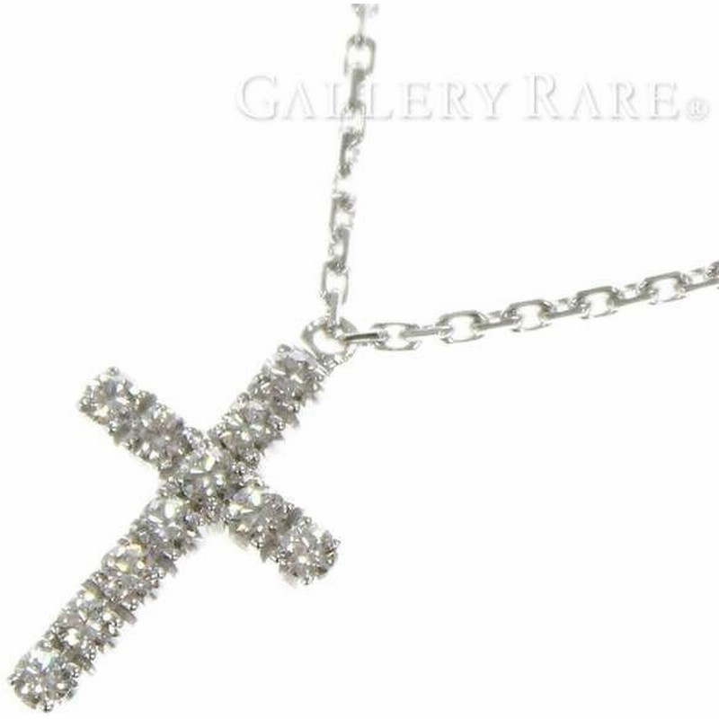 カルティエ ネックレス シンボル ネックレス ダイヤモンド 0 13ct K18wgホワイトゴールド Cartier クロス ジュエリー 通販 Lineポイント最大0 5 Get Lineショッピング