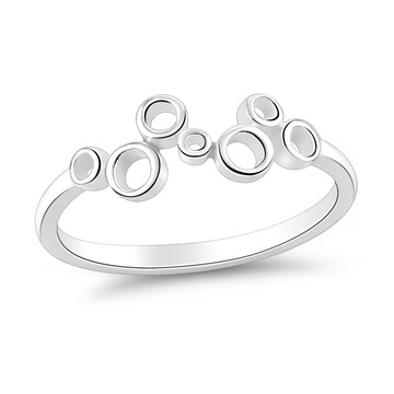 925純銀戒指．浪漫泡泡．尾戒