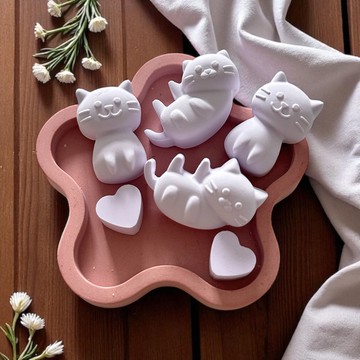 客製化禮物 微笑小貓 + 字母 + 擴香座