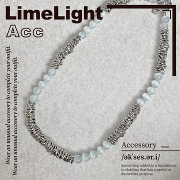 ☆LimeLight☆ 貓眼石 貓眼 繩結 打結 飾品 鈦鋼 串珠 項鍊 男女款 鈦鋼項鍊