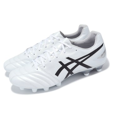 [ACS] Asics 足球鞋 DS Light Pro 男鞋 白 黑 皮革 輕量 抓地 運動鞋 亞瑟士 1103A095101