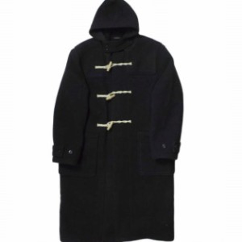 LENO リノ 21AW 日本製 DUFFLE COAT ウールカシミヤ ダッフルコート H2102-CO002 3 BLACK メルトン アウター【LENO】