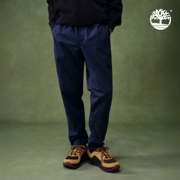 Timberland官方旗艦 男款深寶石藍休閒長褲|A6C3R433