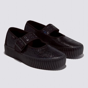Vans Mary Jane Creeper 男女款黑色滑板鞋