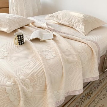 針織棉夏涼被夏被春秋薄款空調被子芯可機水洗多功能空調毯子蓋毯