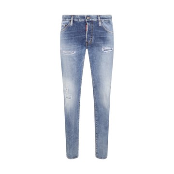 Dsquared2 - Light Blue Cotton Blend Jeans