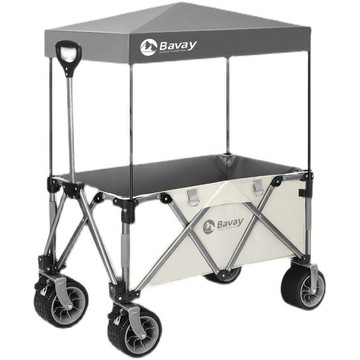 聚攏款野營推車專用遮陽頂棚可折疊拆卸溜娃車頂棚 快速出貨