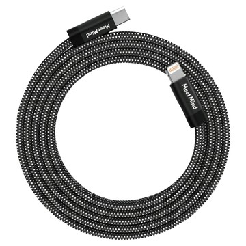 Meet Mind X Magtame Model-O 磁性快收納充電傳輸線 圓線款  1.5m  黑色  1條