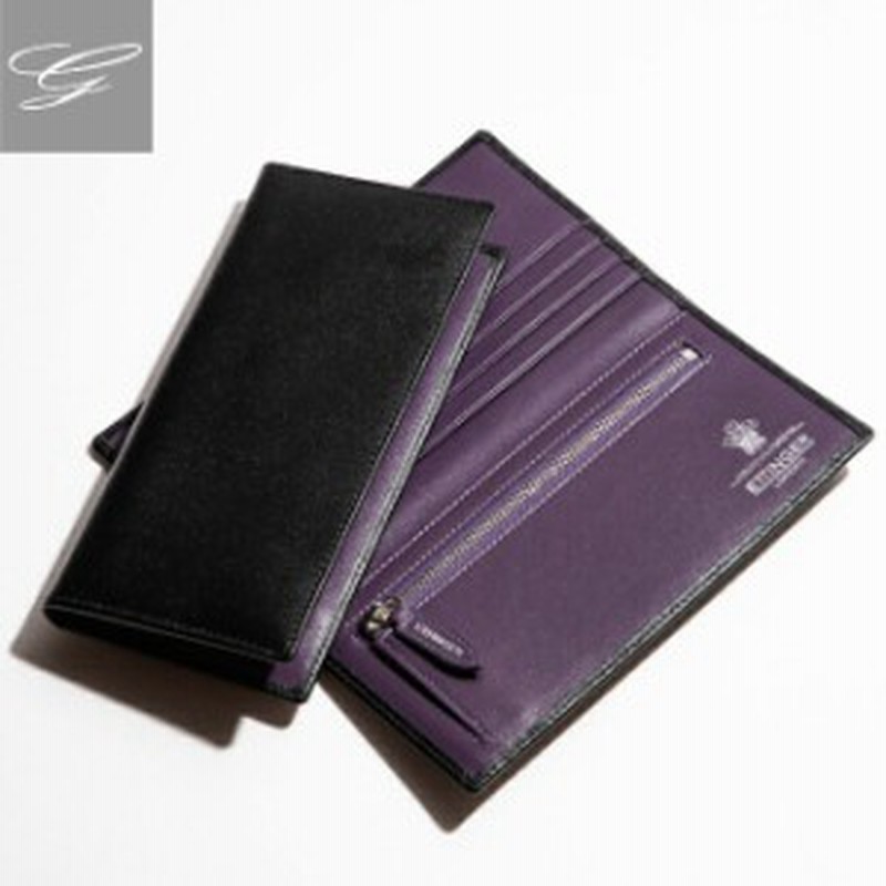 エッティンガー 財布 メンズ 長財布 二つ折り Sterling カーフレザー ブラック パープル 折りたたみ財布 折り畳み財布 ふたつ折り ブラン 通販 Lineポイント最大get Lineショッピング