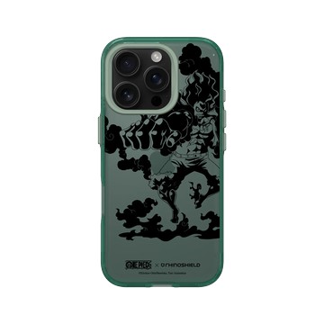 iPhone 16 Pro Clear 憂墨綠 - 航海王 One Piece - 復刻系列-魯夫 四檔大蛇炮