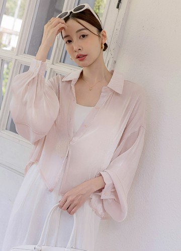 小光澤冰涼襯衫