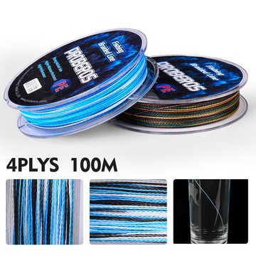 【TTFF】新品4編100米大力馬魚線 迷彩綠PE線0.6#-10#編織線漁具漁線批發