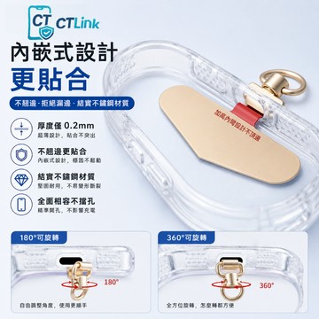 360°可旋式手機墊片 掛繩墊片 固定卡片 可調節 背帶繩 掛繩 手機掛繩墊片 手機掛繩 手機殼掛飾連接卡片 手機殼掛片