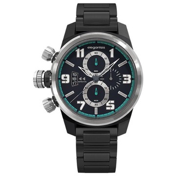 elegantsis 傑本尼氏 ELJF48KS-OB02MA 堅毅時尚腕錶/黑 43mm｜樂天全館特惠中★指定刷卡回饋10%