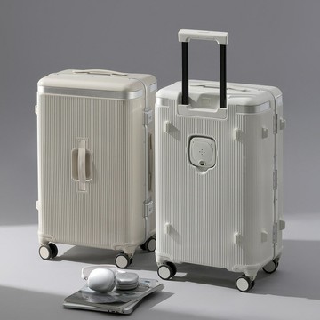 行李箱 旅行箱 拉桿箱 輕便萬向輪 出國學生登機箱新款學生鋁框拉桿箱30寸大容量密碼箱托運旅行箱行李箱20寸登機箱