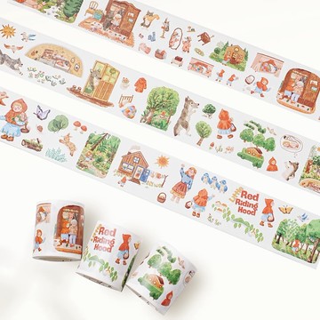 小紅帽 和紙膠帶 5米卷 3卷套裝