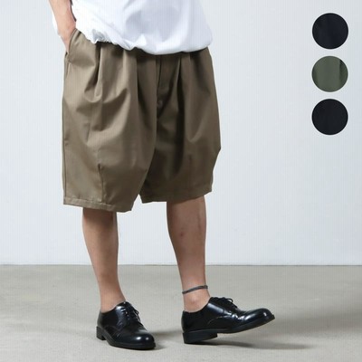 オンラインショップ】 is-ness イズネス Wide Sweat Shorts グレー M
