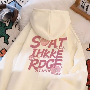 撩欲甜豆~ 韓國帽t 慵懶風 帽踢衛衣 女生衣服 長版t 重磅純棉 長袖衛衣 軟妹 國中生女裝 可愛帽踢 情侶長袖 秋冬
