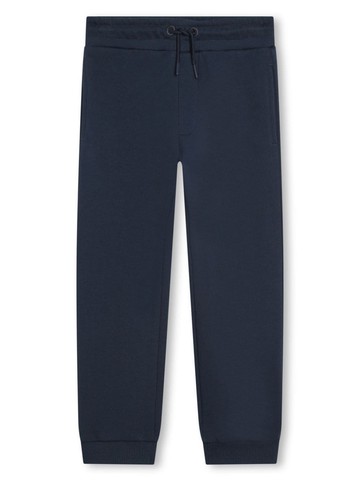 Kenzo Kids - logo-print cotton track pants - kids - Cotton - 10 - Blue