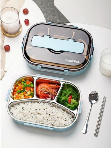 便當盒 304不銹鋼兒童便攜飯盒大容量上班族男生小學生專用打餐盒食品級 【年終特惠】