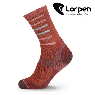 Lorpen Primaloft美麗諾羊毛登山襪 PTMC 【紅】S-M (西班牙製造 羊毛襪)