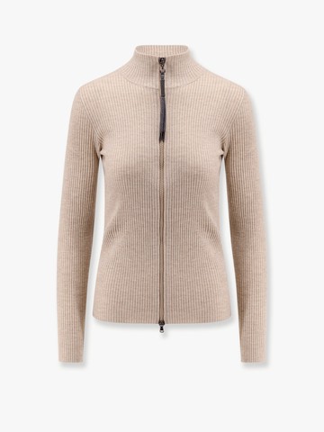 Sparkling cashmere and silk ribbed cardigan with Monili detail - BRUNELLO CUCINELLI - gender_Woman
