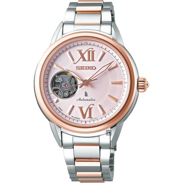 SEIKO 精工 LUKIA 羅馬開芯鏤空機械女錶-33.9mm 4R38-01W0KS/SSA796J1