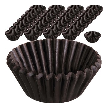 ibili 迷你蛋糕紙模 4cm  100個  咖啡色