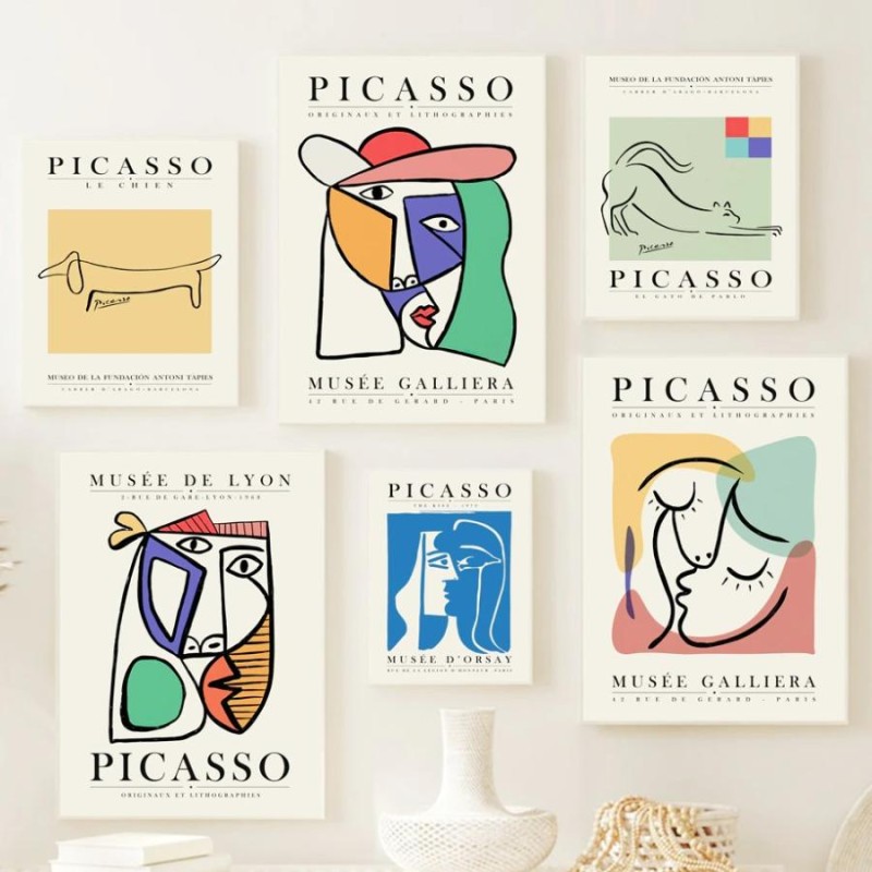 30x40cm 家具・インテリア 壁掛け ピカソデザイン昭和レトロ