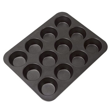 CHEFMADE 學廚 烘焙廚房系列 12連杯不粘瑪芬蛋糕模  32.6 x 25.8 x 3.2cm  1個