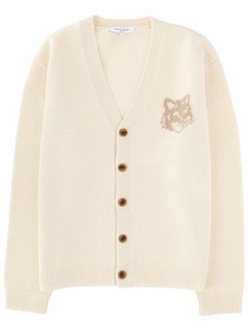 maison kitsuné "fox head" cardigan