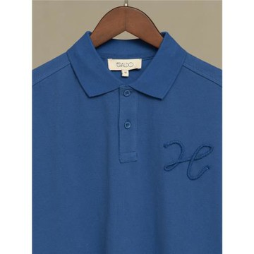 ERALDO英式優雅手工棉繩設計磨毛洗水做舊純棉翻領短袖POLO衫