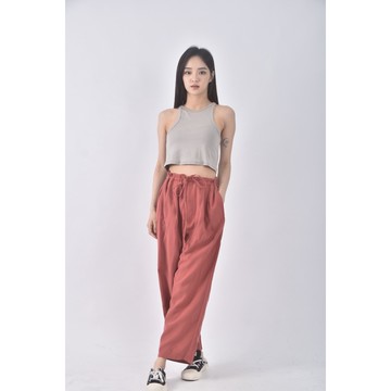 (XL) mango高腰寬鬆紅色長褲二手衣