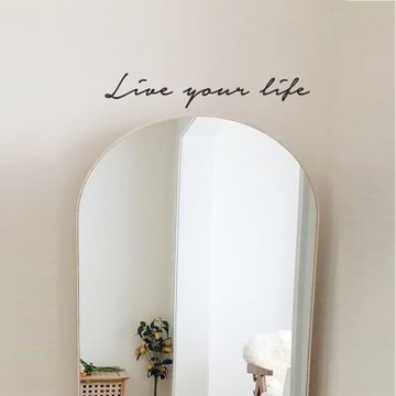 【MR.ZAKKA】創意萬用裝飾貼紙-標示系列 live your life 居家布置 DIY可移式壁貼 無痕壁貼 牆貼