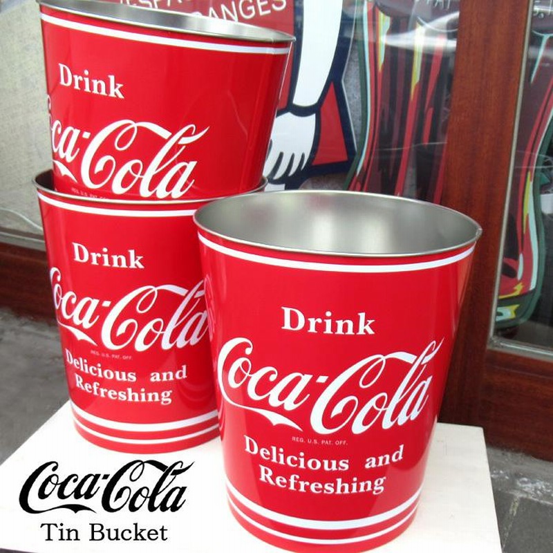 コカコーラゴミ箱 ペール缶 コカコーラ リメイクの通販 by のん's shop