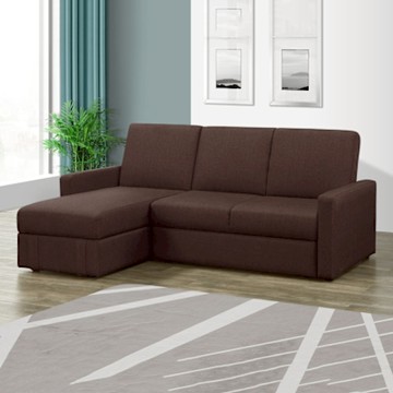 MUNA家居  凱尼L型多功能收納雙人布沙發   188X165X83cm