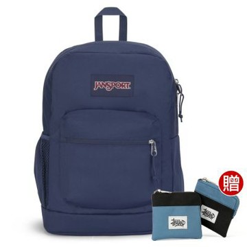 JANSPORT CROSS TOWN PLUS 校園系列後背包 -海軍藍