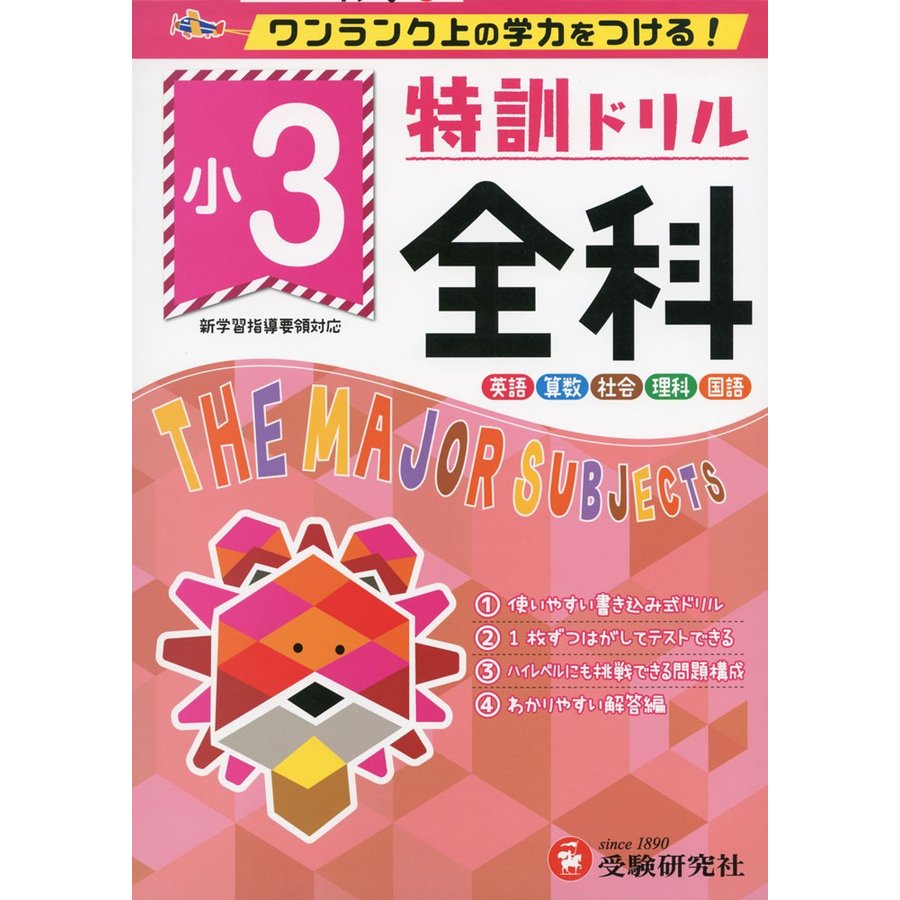 特訓ドリル全科 ワンランク上の学力をつける 小3