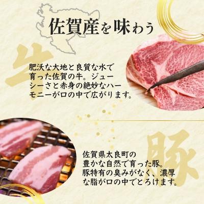 ふるさと納税 佐賀市 佐賀県産黒毛和牛A4〜A5ランク・佐賀県産豚肉　焼肉5種セット　匠盛