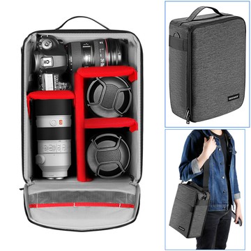 紐爾 單肩相機 包攝影包單反數碼微單長焦鏡頭收納包斜跨背包手提包myg8061