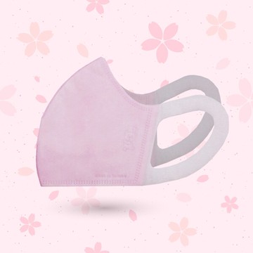 麗正 兒童3D醫用口罩(櫻花粉)-50入 /單片包裝