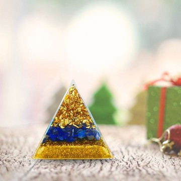 心富聚金字塔,贈木盒及燈座,奧剛,冥想,能量,金字塔擺飾,MOP6