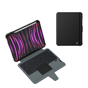 NILLKIN｜Apple iPad 10.9 (2022/10代) 悍能鍵盤保護套(悍靈磁吸背光版) 台灣版 注音 倉頡