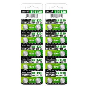 maxell LR1130 鹼性鈕扣型電池  10個裝  2組